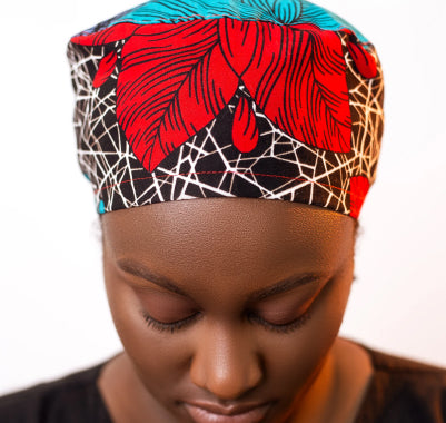African Print Surgical Hat